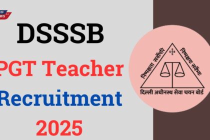 DSSSB PGT Teacher Recruitment 2025