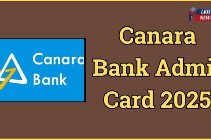 Canara Bank Admit Card 2025