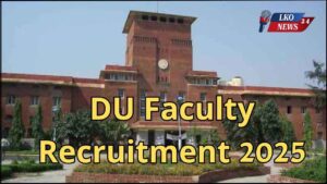 DU Faculty Recruitment 2025