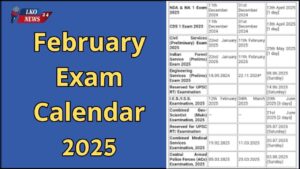 February Exam Calendar 2025