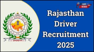 Rajasthan Driver Recruitment 2025