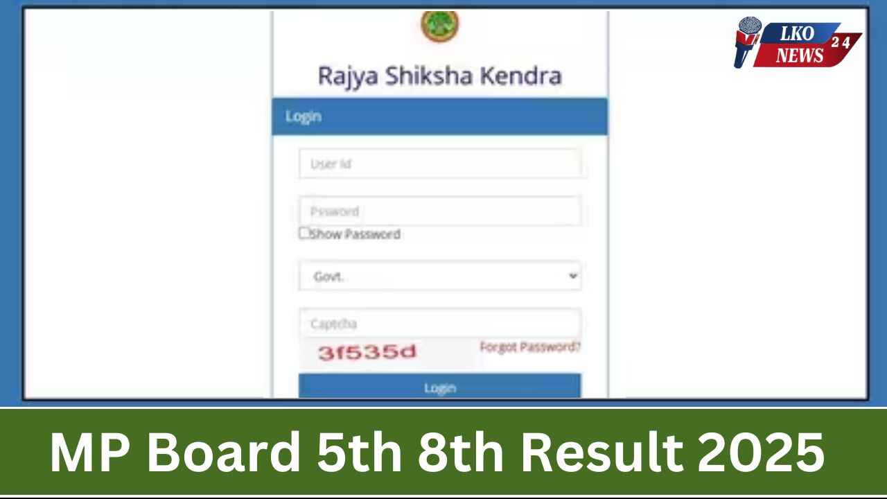 MP Board 5th 8th Result 2025