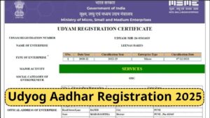 Udyog Aadhar Registration 2025