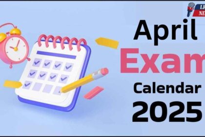 April Exam Calendar 2025